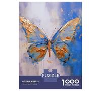 Puzzles pour Adultes 1000 Puzzles Golden Butterfly Puzzles pour Adolescents Jeux Amusants Course De Vitesse Manuelle Offrez-Leur des Cadeaux pour Toute La Famille 52x38cm/1000pcs