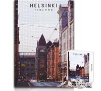 Puzzles pour Adultes - 1000 Puzzles Helsinki - Jeux éducatifs - Idée Cadeau pour se divertir Pendant Les Vacances - Format 50x75cm
