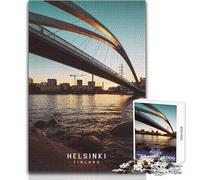 Puzzles pour Adultes - 1000 Puzzles Helsinki - Jeux éducatifs - Idée Cadeau pour se divertir Pendant Les Vacances - Format 50x75cm