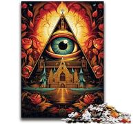 Puzzles pour Adultes 1000 Puzzles Œil mystérieux Aide Le Cerveau à exercer Jouets addictifs pour cultiver la Patience Décoration Parfaite 50x75cm