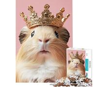 Puzzles pour Adultes 1000 Puzzles Le Roi des cochons d'Inde activités Amusantes à la Maison Jeu de Course de Vitesse Manuelle Jouet éducatif pour Les 14 Ans et Plus Jeu de Puzzle Offert (50x75cm)