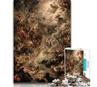 Puzzles pour Adultes 1000 Puzzles Le Tableau du Titanic, Jeu Stimulant et Jeu Familial avec Affiche Assortie et Feuille de Questions 75x50cm