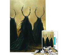 Puzzles pour Adultes 1000 Puzzles Les Trois Druides Errants Défi d'intelligence cérébrale Jouet addictif Jeu Manuel Une œuvre d'art Idées Cadeaux (Dimensions 38x52cm)