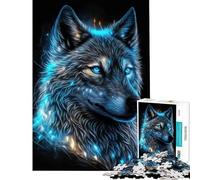Puzzles pour Adultes 1000 Puzzles Magic Frost Wolf Activités Amusantes à la Maison pour Toute la Famille Jeu Pratique pour Les 14 Ans et Plus (38x26cm)