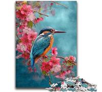 Puzzles pour Adultes 1000 Puzzles Martin-pêcheur Oiseau Jeux éducatifs Décoration de la Maison pour Est idéal comme Cadeau pour Toute la Famille 26x38cm