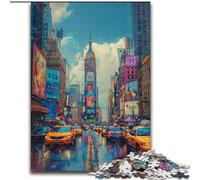 Puzzles pour Adultes 1000 Puzzles New York en Carton, pour Les Parents, Les Amoureux et Les Amis - 14 Ans et Plus 1000 pièces(26x38cm)