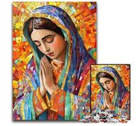 Puzzles pour Adultes 1000 Puzzles Notre-Dame de Guadalupe en prière Puzzle Anti-Stress Staycation Kill Time, Une œuvre d'art pour et 14 Ans 26X38CM
