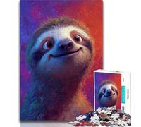 Puzzles pour Adultes 1000 Puzzles Paresseux Peinture à l'huile, Staycation Kill Time, est idéal comme Cadeau pour Toute la Famille pour et 14 Ans 38x26cm