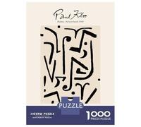 Puzzles pour Adultes 1000 Puzzles Paul Klee Abstract Art Puzzles pour Adolescents Jeux Amusants Course De Vitesse Manuelle Offrez-Leur des Cadeaux pour Toute La Famille 70x50cm/1000pcs