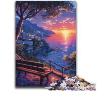 Puzzles pour Adultes 1000 Puzzles Paysage de Style Japonais pour Les 14 Ans et Plus Jeux éducatifs pour Adultes et Adolescents Illustration Cadeau 38x26cm