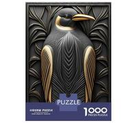 Puzzles pour Adultes 1000 Puzzles Penguin Gold Relief Deco Puzzles pour Adolescents Jeux Amusants Course De Vitesse Manuelle Offrez-Leur des Cadeaux pour Toute La Famille 38x26cm/1000pcs