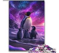 Puzzles pour Adultes 1000 Puzzles Pingouins sous l'aurore, Aide Le Cerveau à exercer des Jouets addictifs pour cultiver la Patience Collection d'artistes, Beaux-Arts 38x52cm