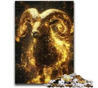 Puzzles pour Adultes 1000 Puzzles pour Adolescents Bélier doré, Apprentissage éducatif, idéal comme Cadeau pour Toute la Famille 38x26cm