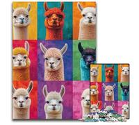 Puzzles pour Adultes 1000 Puzzles Puzzle Collage Alpaga Soulagement du Stress Staycation Kill Time, Une œuvre d'art pour et 14 Ans 50X75CM