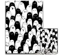 Puzzles pour Adultes 1000 Puzzles Puzzle Mort-Vivant Noir et Blanc Soulagement du Stress Staycation Kill Time, Une œuvre d'art pour et 14 Ans 26X38CM