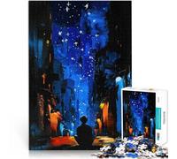 Puzzles pour Adultes 1000 Puzzles Seul Parmi Les étoiles Fabriqué en Carton pour Les 14 Ans et Plus Jeu de défi Unique Jeux de Famille Cadeaux de Noël et d'anniversaire。Taille：38x52cm