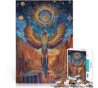 Puzzles pour Adultes 1000 Puzzles Totem du Phénix Fabriqué en Carton pour Les 14 Ans et Plus Apprentissage éducatif Superbe Cadeau。Taille：26x38cm/10.24x14.96pouce