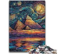Puzzles pour Adultes 1000 Pyramides étoilées Un défi à relever, mais Amusant et Humoristique Cadeau d'anniversaire, Cadeaux, décoration Murale 26x38cm
