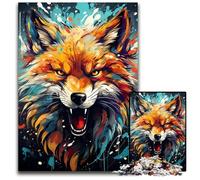 Puzzles pour Adultes : 1000 Renards colorés et bizarres, idée Cadeau d'anniversaire pour Adultes, Jeu Stimulant pour Le Cerveau 50 x 75 cm