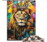 Puzzles pour Adultes 1000 Roi Lion, pour Les 14 Ans et Plus Chaque pièce est Unique - Jeu Amusant et Stimulant pour Toute la Famille Bon Cadeau (Taille 50x75cm)