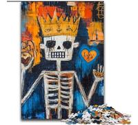 Puzzles pour Adultes 1000 Rois façon Basquiat, pour Les 14 Ans et Plus Chaque pièce est Unique - Jeu Amusant et Stimulant pour Toute la Famille Bon Cadeau (Taille 26x38cm)