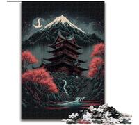 Puzzles pour Adultes 1000 sanctuaires Japonais en Bois, décoration Parfaite pour la Maison ou Le Bureau, Cadeau de Noël idéal 50x75cm Décoration Artistique DIY, Cadeau d'anniversaire Parfait