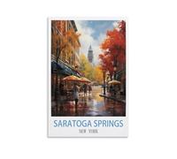 Puzzles pour Adultes 1000 Saratoga Springs New York Jeu de défi pour Le Tout pour Femmes, Cadeaux pour Hommes 50x70cm