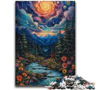 Puzzles pour Adultes 1000 scènes de rêve Jeu Familial Soulagement du Stress Défi Difficile Cadeaux du Père Noël Secret 50x75cm