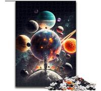 Puzzles pour Adultes 1000 scènes spatiales avec planètes en Carton, Taille 26x38cm, Jeu Familial interactif, défi cérébral, Jouet éducatif