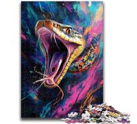Puzzles pour Adultes 1000 Serpents Graffitis Difficile à réaliser, mais Amusant et Humoristique Cadeaux d'anniversaire et Cadeaux Uniques 50x75cm