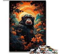 Puzzles pour Adultes 1000 Singes dans la Jungle colorée Puzzle pour Les Adolescents, Les Couples et Les Amis pour Les Anniversaires, Noël (Taille : 50x75cm)