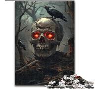 Puzzles pour Adultes 1000 squelettes d'halloween, pour Les 14 Ans et Plus, Chaque pièce est Unique - Jeu Amusant et Stimulant pour Toute la Famille, Bon Cadeau (Taille 50x75cm)