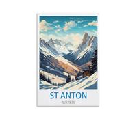 Puzzles pour Adultes 1000 St Anton Austrias Puzzles Puzzles pour activités familiales Difficiles Casse-tête DIY pour la décoration intérieure 26x38cm