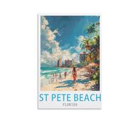 Puzzles pour Adultes 1000 St Pete Beach Floride - Puzzles pour des Jeux et activités familiales stimulants - Puzzle à Monter soi-même pour la décoration intérieure 26x38cm