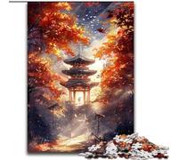 Puzzles pour Adultes 1000 Temples Japonais en Carton, Jeu d'activités familiales pour Adolescents, décoration d'intérieur DIY, Casse-tête, Cadeau 1000 pièces(26x38cm)