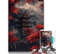 Puzzles pour Adultes 1000 Temples Japonais fantastiques, Aidez Le Cerveau à exercer des Jouets addictifs pour cultiver la Patience, décoration Parfaite (38x26cm)