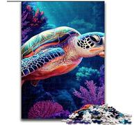 Puzzles pour Adultes 1000 Tortues, Casse-tête pour décoration Murale, Cadeaux d'anniversaire et de Noël Uniques pour Les 14 Ans (Taille 26x38cm)