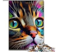 Puzzles pour Adultes 1000 Visages d'animaux Pop Art, pour Les 14 Ans et Plus, décoration d'intérieur comme Cadeau pour Toute la Famille et Les Amis (Taille 50x75cm)
