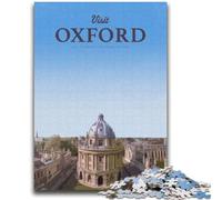 Puzzles pour Adultes 1000 Visit Oxford Jeu éducatif Familial Offre à Offrir en Cadeau pour Toute la Famille à partir de 14 Ans (Taille 38x52cm)