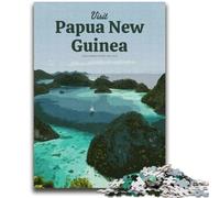 Puzzles pour Adultes 1000 Visitez la Papouasie-Nouvelle-Guinée Jeu éducatif Familial Offrez des Cadeaux pour Toute la Famille à partir de 14 Ans (Taille 38x52cm)