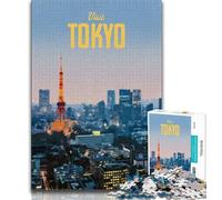 Puzzles pour Adultes 1000 Visitez Tokyo, Jouets Anti-Stress, idéal comme Cadeau pour Toute la Famille. Convient pour Et 14 38x26cm