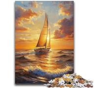 Puzzles pour Adultes 1000 voiliers naviguant sur la mer pour Les 14 Ans et Plus Jeux éducatifs pour Adultes et Adolescents Illustration Cadeau 50x75cm