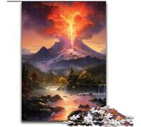 Puzzles pour Adultes 1000 volcans colorés Puzzles stimulants Taille 38x26cm Jeu Adulte Cadeau Jeu interactif Familial Défi cérébral Cadeau