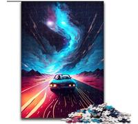 Puzzles pour Adultes 1000 Voyages de Camping dans l'espace en Bois, Jouets Cadeau éducatif intellectuel décompressant Amusant Jeu Familial 50x75cm pour Jeu interactif Familial