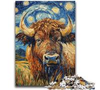 Puzzles pour Adultes 1000 yaks aquarelles Difficile à réaliser, mais Amusant et Humoristique Cadeau d'anniversaire, Cadeaux, décoration Murale 26x38cm