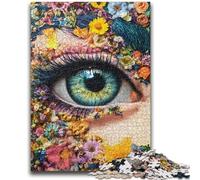 Puzzles pour Adultes 1000 Yeux de Fleurs Convient aux 14 Ans et Plus Jeux familiaux Offrez des Cadeaux pour Toute la Famille 26x38cm