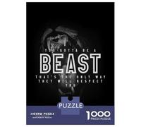 Puzzles pour Adultes 1000 You Gotta Be A Beast Puzzles pour Adultes Jeux De Société pour Passer Le Temps À La Maison Cadeaux pour Les Amis Et La Famille 70x50cm/1000pcs