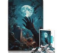 Puzzles pour Adultes 1000 Zombies dans la Tombe, Aidez Le Cerveau à exercer des Jouets addictifs pour cultiver la Patience Collection d'artistes, Beaux-Arts (75x50cm)