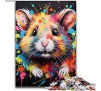 Puzzles pour Adultes 1000Hamster Puzzles pour Adultes 1000 pièces pour Adolescents Jeux éducatifs familiaux Décoration de la Maison Cadeau (Taille 26x38cm)