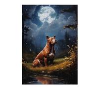 Puzzles pour Adultes 1000pcs(38x26cm) American Pit Bull Terrier Puzzle pour Adultes - Décoration Murale - Cadeaux Souvenirs pour Vos Proches 1000pcs(38x26cm)